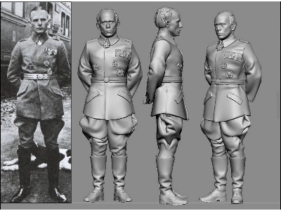 German Wwi Aces - Otto Parschau (3d-printed) - image 1
