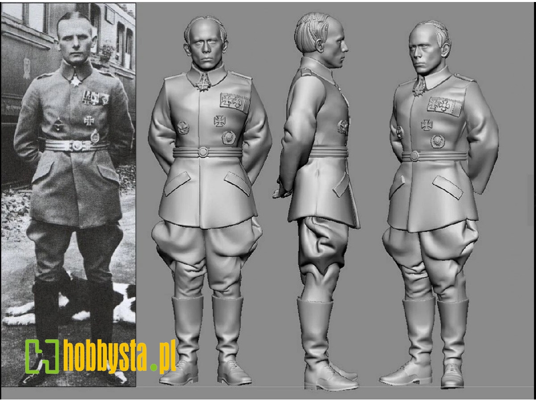German Wwi Aces - Otto Parschau (3d-printed) - image 1