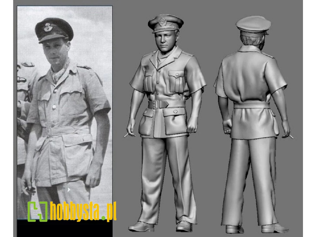 British Raf Wwii Aces - Bill Drake (3d-printed) - image 1