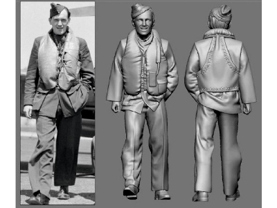 British Raf Wwii Aces - Wilfred Duncan (3d-printed) - image 1