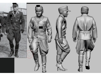 German Luftwaffe Wwii Ace Jg 5 (Eismeer) - Franz Dörr (3d Printed) - image 1