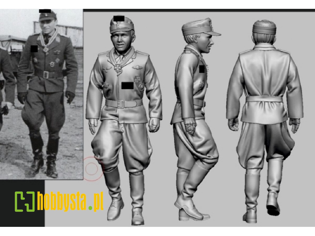 German Luftwaffe Wwii Ace Jg 5 (Eismeer) - Franz Dörr (3d Printed) - image 1