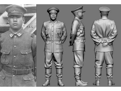 Japanese Army Wwii Ace Isamu Sasaki (3d-printed) - image 1