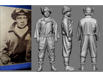 Japanese Wwii Navy Ace Shoichi Sugita - image 1