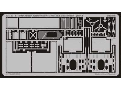 F-100D wheel wells and undercarriage 1/32 - Trumpeter - image 1