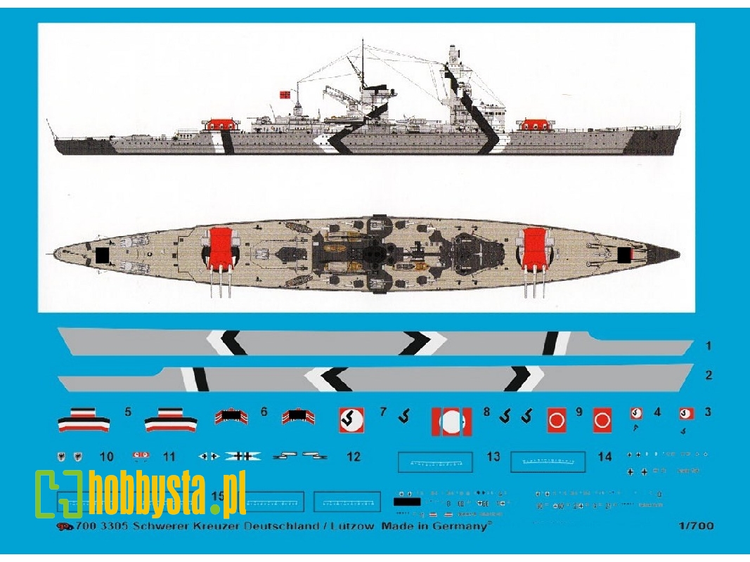 Heavy German Cruiser Deutschland-lützow, 3 Versions - image 1