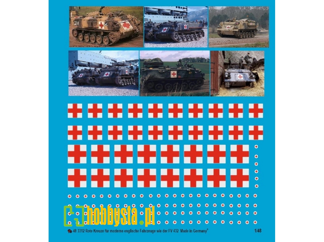Red Crosses For English Ambulance Tanks Type Fv 432 - image 1