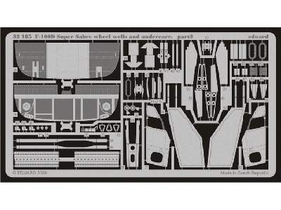 F-100D wheel wells and undercarriage 1/32 - Trumpeter - image 3