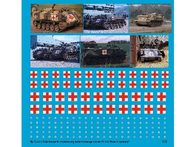 Red Crosses For English Ambulance Tanks Type Fv 432 - image 1