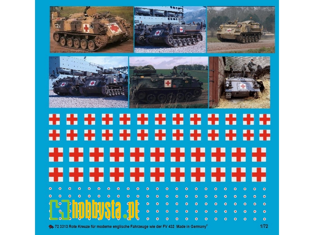 Red Crosses For English Ambulance Tanks Type Fv 432 - image 1
