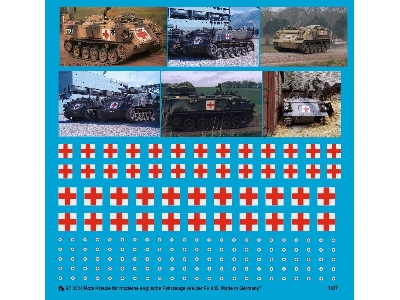 Red Crosses For English Ambulance Tanks Type Fv 432 - image 1
