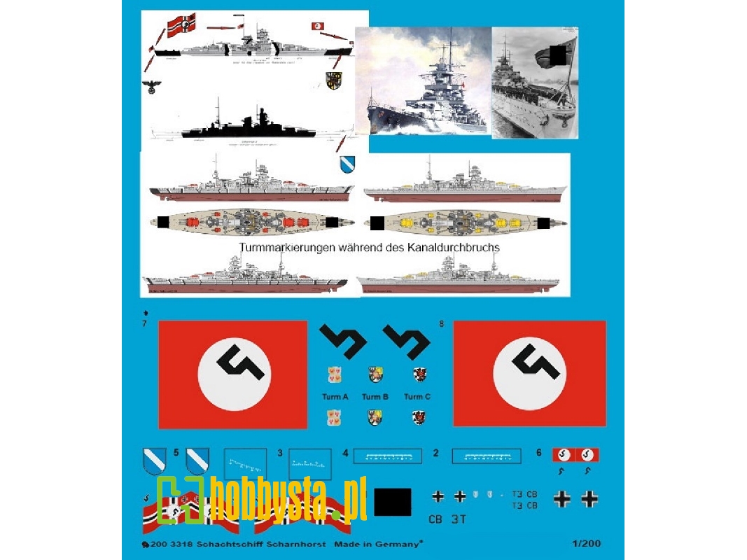 German Battleship Scharnhorst With Basic Markings - image 1