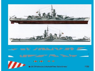 Italian Battleship Roma With Body Camouflage - image 1