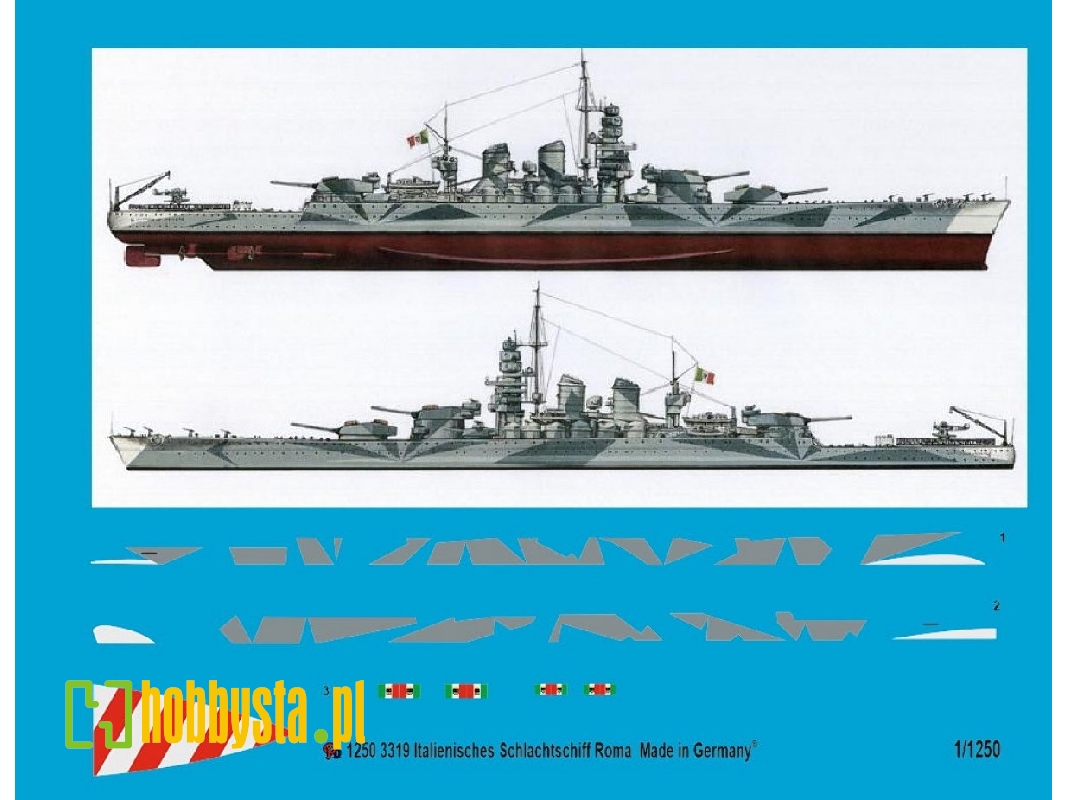 Italian Battleship Roma With Body Camouflage - image 1