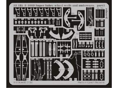 F-100D wheel wells and undercarriage 1/32 - Trumpeter - image 4