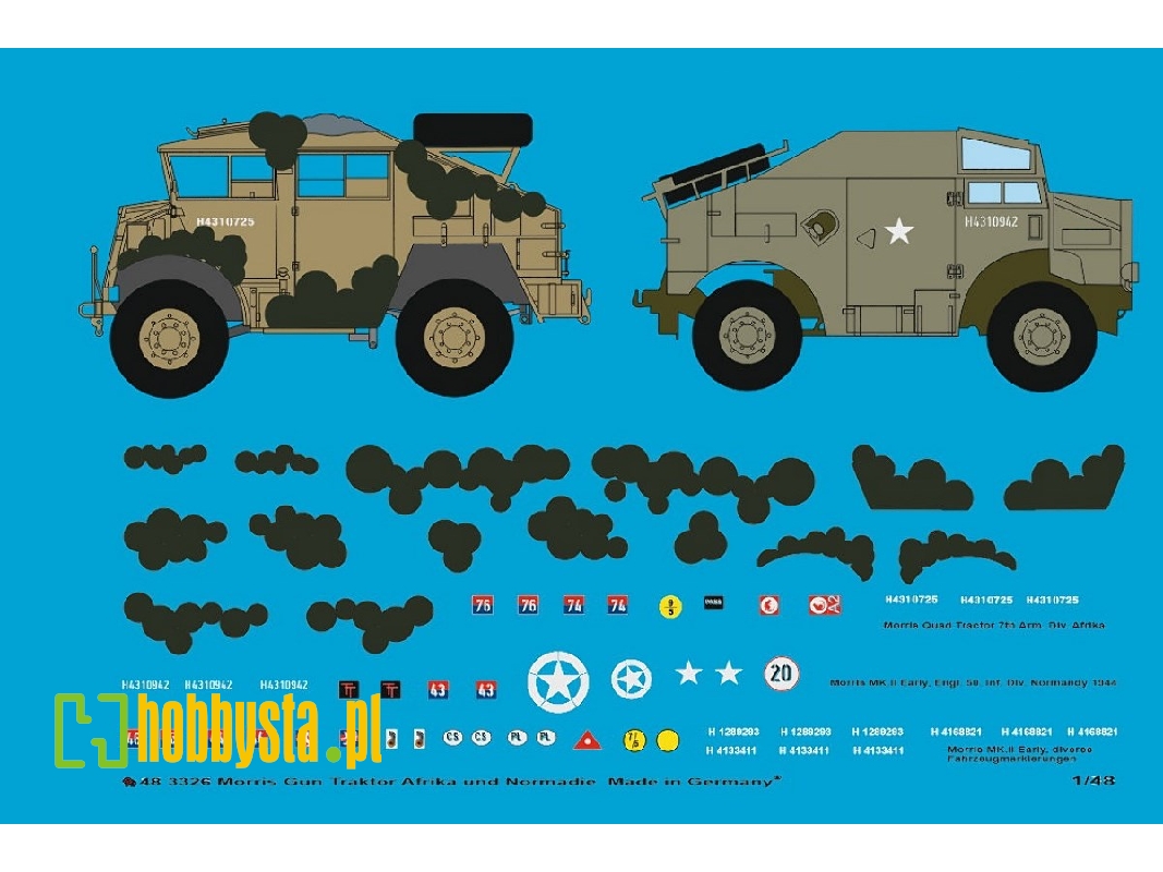 Morris Gun Tractor Africa And Normandy With Mickey Mouse Camouflage - image 1