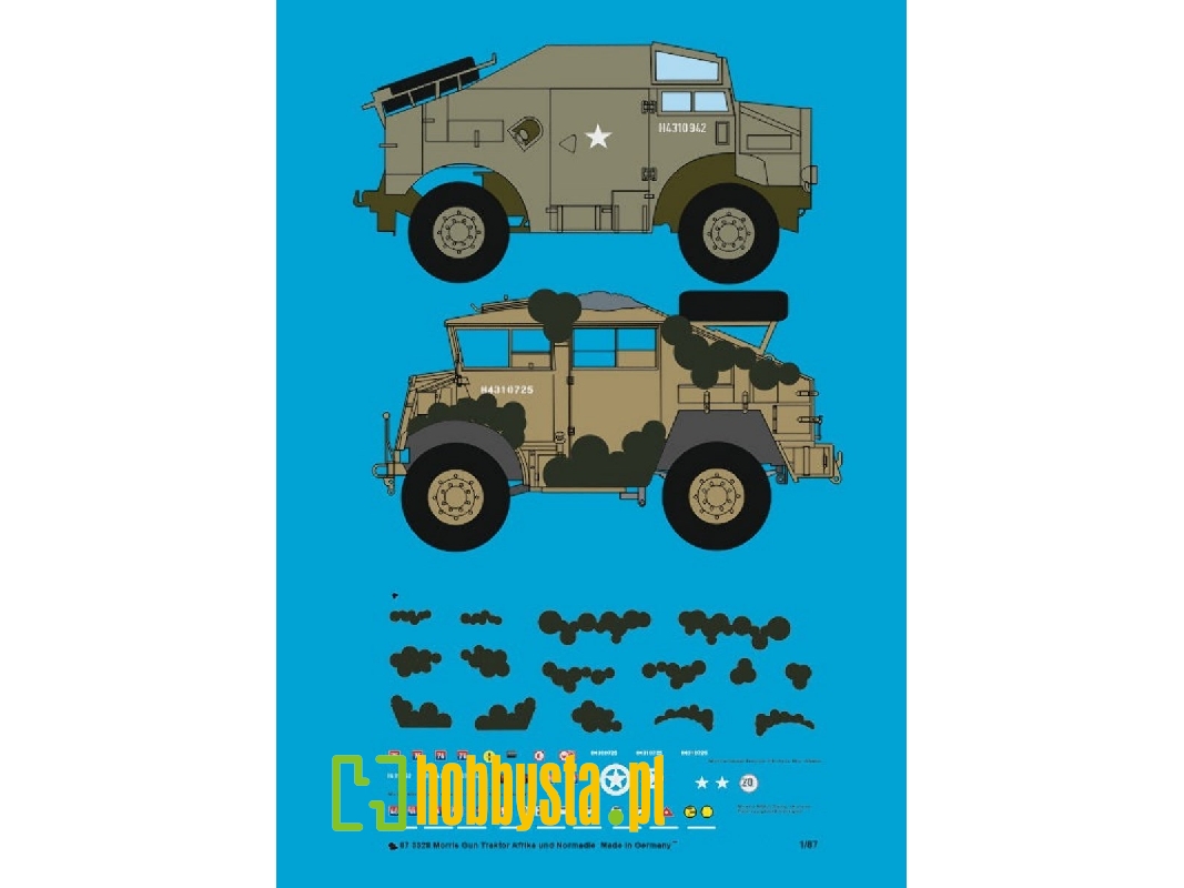 Morris Gun Tractor Africa And Normandy With Mickey Mouse Camouflage - image 1