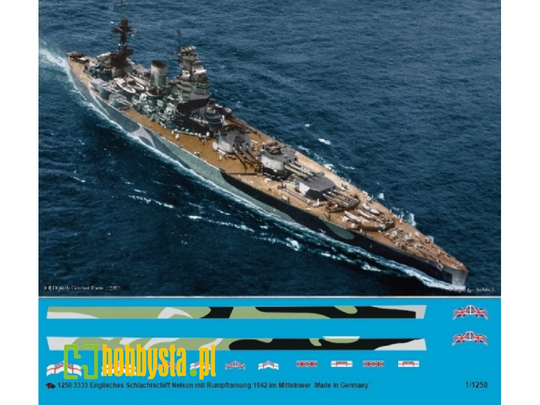 English Battleship Nelson With Body - Camouflage 1942 - image 1