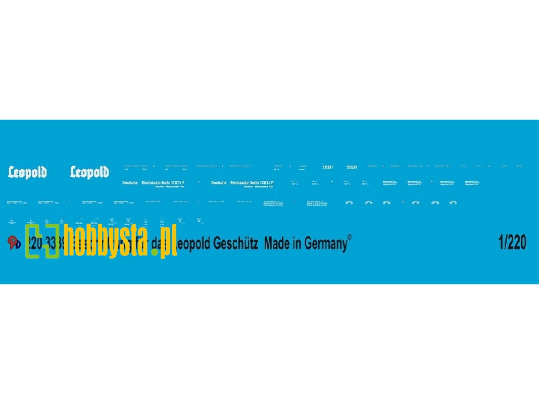 Gauge Z Markings For The Leopold Railway Gun - image 1