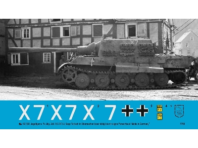 Jagdtiger Of The S. Pz. Jäg. Abt 512 X7 Lt. Sepp Tarlach In Obernephen Damaged By Friendly Fire - image 1