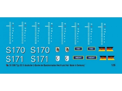 German Submarine Markings Type Xxiii Hecht And Hai - image 1