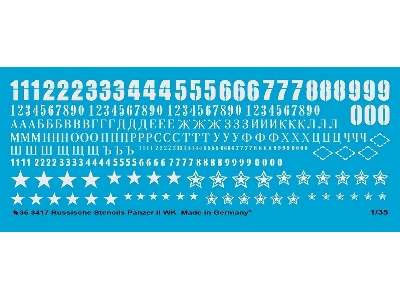 Russian Tank Stencils Ii World War In White - image 1