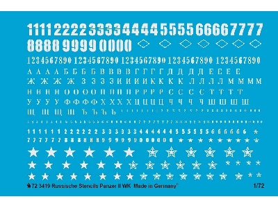 Russian Tank Stencils Ii World War In White - image 1