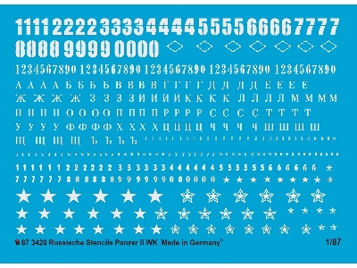 Russian Tank Stencils Ii World War In White - image 1