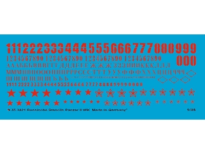 Russian Tank Stencils Ii World War In Red - image 1