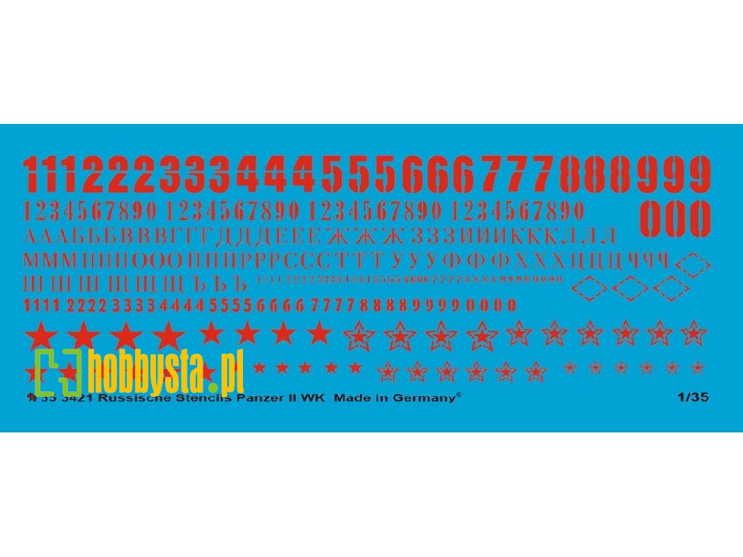 Russian Tank Stencils Ii World War In Red - image 1