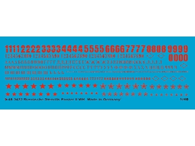 Russian Tank Stencils Ii World War In Red - image 1