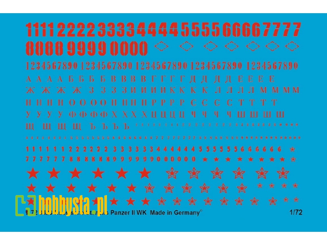 Russian Tank Stencils Ii World War In Red - image 1