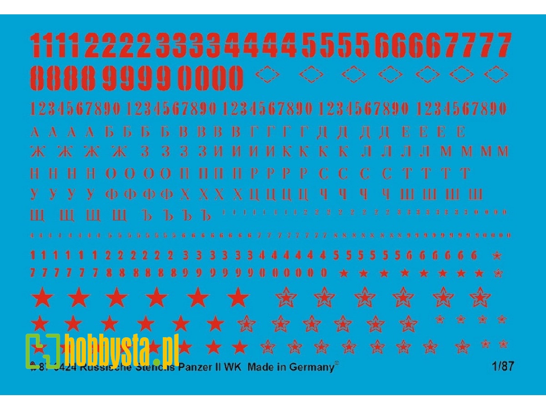 Russian Tank Stencils Ii World War In Red - image 1