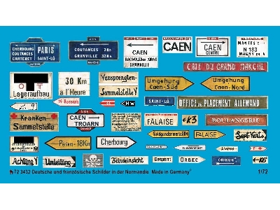 German And French Road Signs In The Normandy - image 1