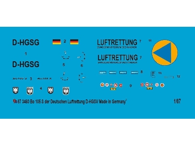 Bo 105 S Of The German Air Rescue D-hgsg - image 1