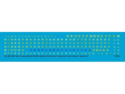 Team Yankee British Baor Tactical Markings For English Tanks Ca 1985 In Yellow - image 1