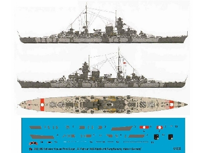 Heavy Cruiser Prinz Eugen With Body Camouflage 22. February 1942 In Atlantic - image 1