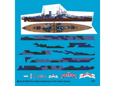 Hms Prince Of Wales Body Camouflage 10.12.1941 - image 1