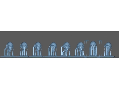 Us Soldier Heads Vietnam War (8 Pcs) - image 1