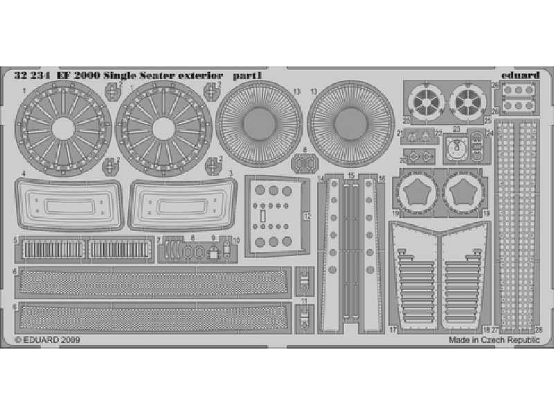 EF-2000 Typhoon Single Seater exterior 1/32 - Trumpeter - image 1