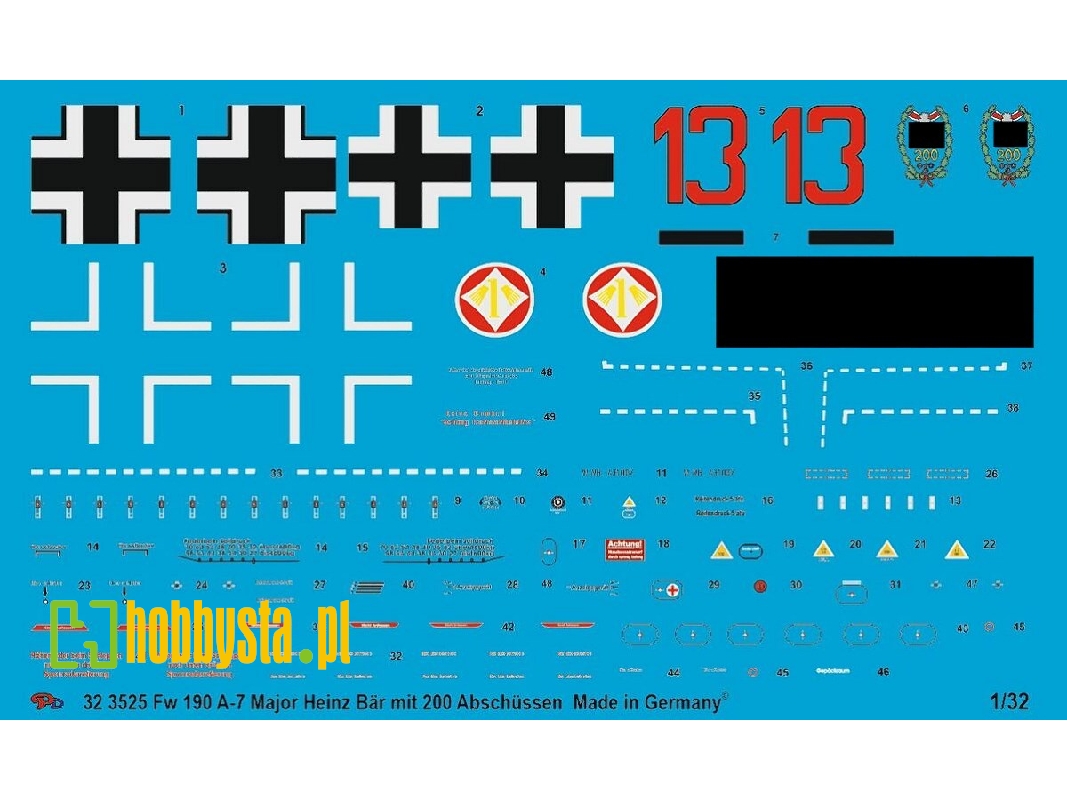 Fw 190 A-7 Major Heinz Bär With 200 Kill Marks - image 1
