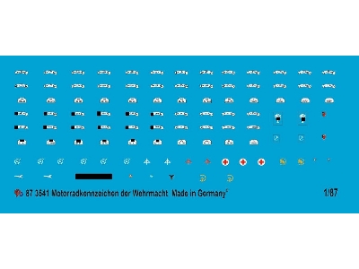 Motorbike Licence Plates Of The German Army - image 1