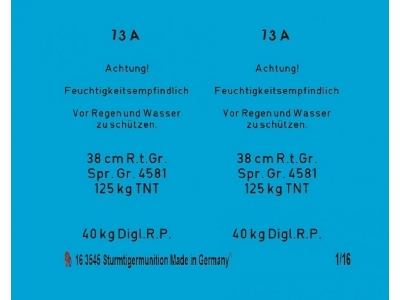 Sturmtiger Ammo Markings For 2 Rounds - image 1