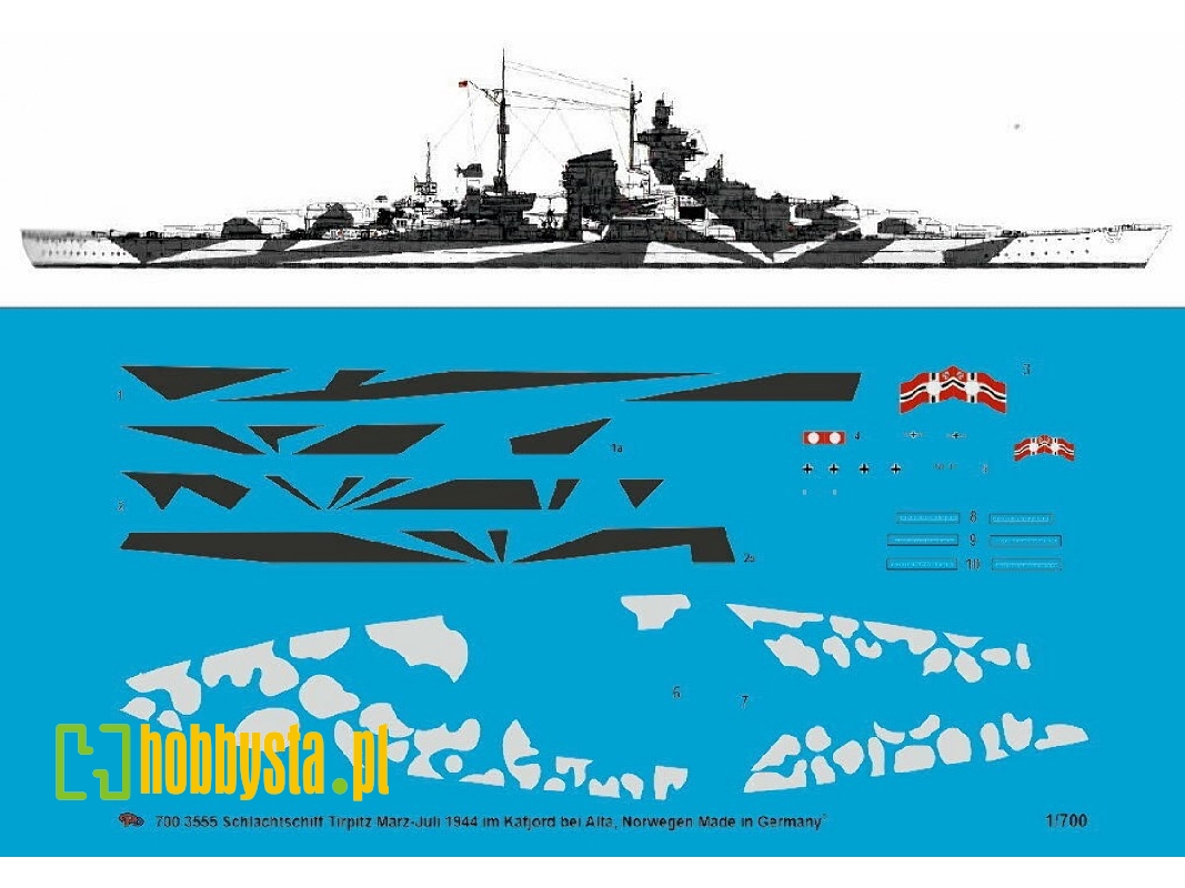 Battleship Tirpitz March-july 1944 - Kafjord Near Alta, Norway - image 1