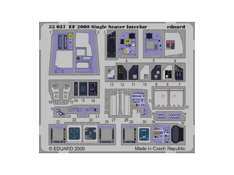 EF-2000 Typhoon Single Seater interior S. A. 1/32 - Trumpeter - image 1