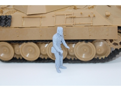 German Wwii Tank Commander Both Hands On The Coupula - image 1