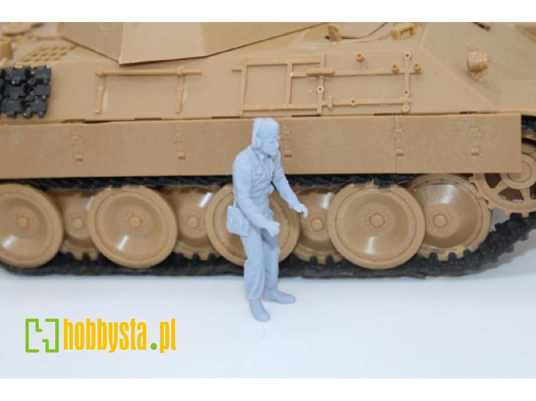 German Wwii Tank Commander Both Hands On The Coupula - image 1