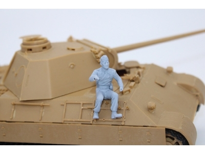 German Wwii Tank Crew Member Sitting - image 1