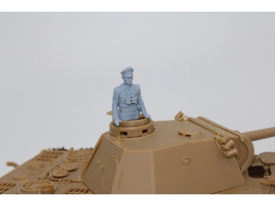 German Wwii Officer Standing In The Turret - image 1