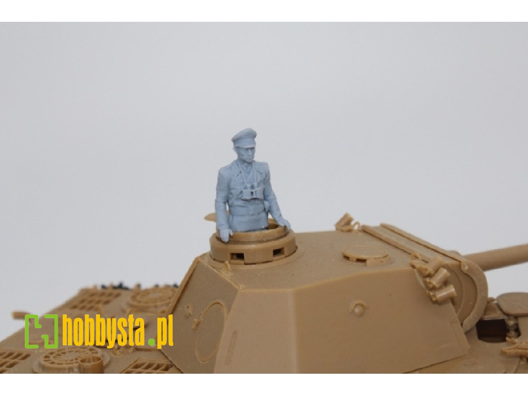 German Wwii Officer Standing In The Turret - image 1